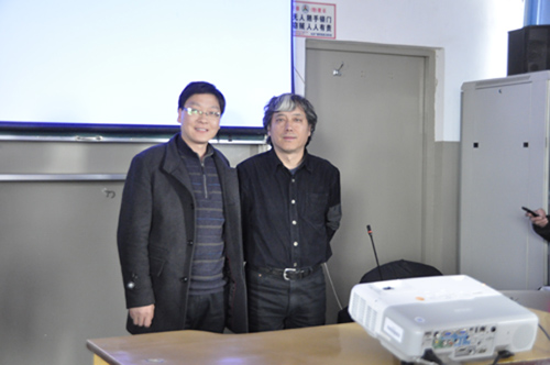 杜書濤和中央戲劇學院馮德仲教授合影