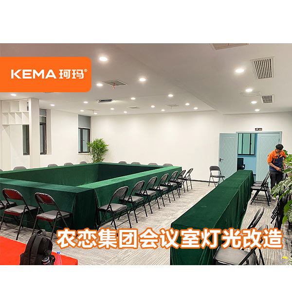 農(nóng)戀集團(tuán)會議室燈光改造，回字形會議室用什么燈？